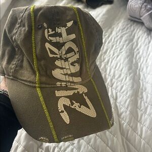 Zumba Fitness Olive Cap with Neon Accents